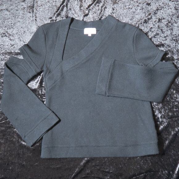 Feel the Piece Terre Jacobs XS/S USA Cold Shoulder Sweater Top Asymmetrical Neck - Picture 3 of 12